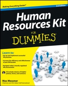 Human Resources Kit for Dummies, 3rd Edition, Paperback Book Human Resources Kit for Dummies, 3rd Edition, Paperback Book