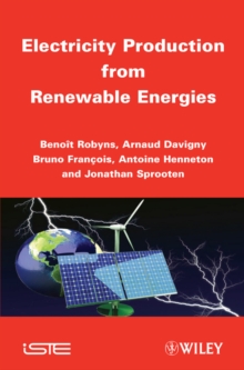 Electricity Production from Renewable Energies