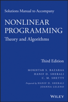 Solutions Manual to accompany Nonlinear Programming : Theory and Algorithms