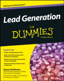 Lead Generation for Dummies, Paperback / softback Book Lead Generation for Dummies, Paperback / softback Book