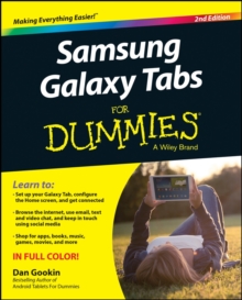 Samsung Galaxy Tabs For Dummies, Paperback Book Samsung Galaxy Tabs For Dummies, Paperback Book