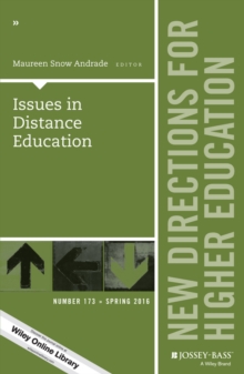 Issues in Distance Education : New Directions for Higher Education, Number 173