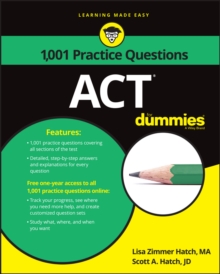 ACT : 1,001 Practice Questions For Dummies