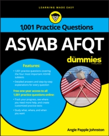 ASVAB AFQT : 1,001 Practice Questions For Dummies