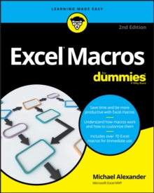 Excel Macros For Dummies, Paperback Book Excel Macros For Dummies, Paperback Book