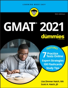 GMAT For Dummies 2021 : Book + 7 Practice Tests Online + Flashcards