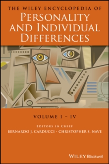 The Wiley Encyclopedia of Personality and Individual Differences, Set