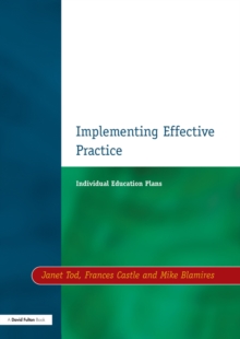 Individual Education Plans Implementing Effective Practice