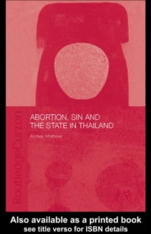 Abortion, Sin and the State in Thailand