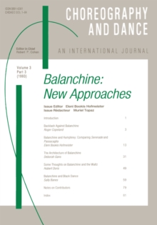 Balanchine : A special issue of the journal Choreography and Dance