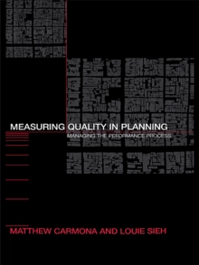 Measuring Quality in Planning : Managing the Performance Process