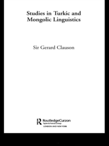 Studies in Turkic and Mongolic Linguistics