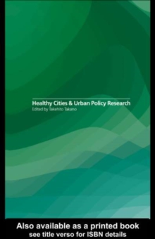 Healthy Cities and Urban Policy Research