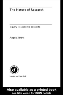 The Nature of Research : Inquiry in Academic Contexts