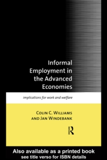 Informal Employment in Advanced Economies : Implications for Work and Welfare