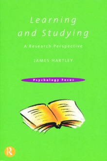 Learning and Studying : A Research Perspective