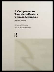 A Companion to Twentieth-Century German Literature