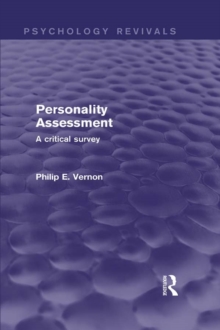 Personality Assessment : A Critical Survey