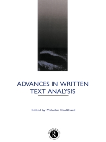 Advances in Written Text Analysis