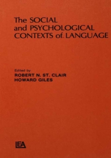 The Social and Psychological Contexts of Language