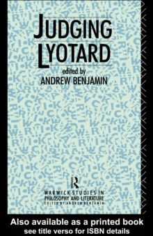 Judging Lyotard