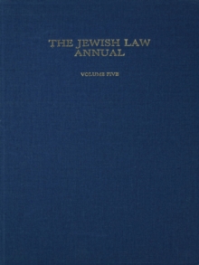 The Jewish Law Annual Volume 5