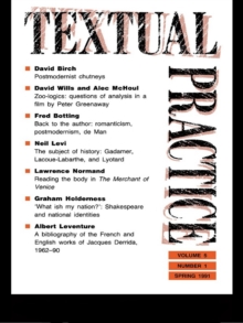 Textual Practice : Volume 5, Issue 1