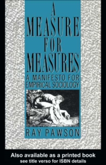 A Measure for Measures : A Manifesto for Empirical Sociology