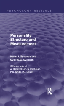 Personality Structure and Measurement (Psychology Revivals)