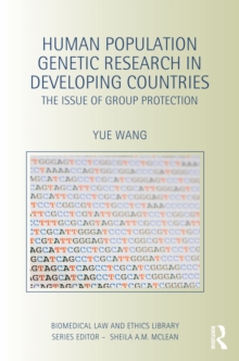 Human Population Genetic Research in Developing Countries : The Issue of Group Protection