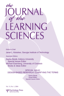 Design-based Research : Clarifying the Terms. A Special Issue of the Journal of the Learning Sciences