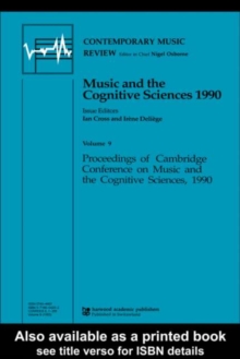 Music and the Cognitive Sciences 1990