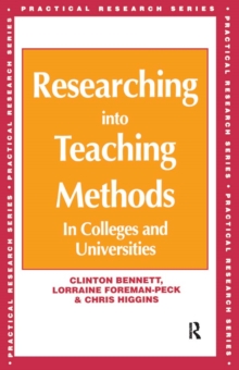 Researching into Teaching Methods : In Colleges and Universities