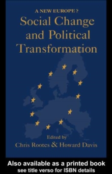 Social Change And Political Transformation : A New Europe?