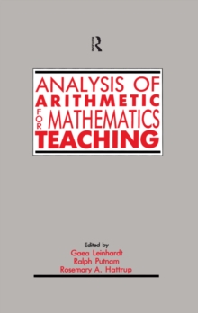 Analysis of Arithmetic for Mathematics Teaching