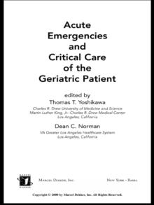 Acute Emergencies and Critical Care of the Geriatric Patient