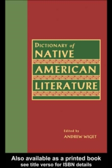 Dictionary of Native American Literature