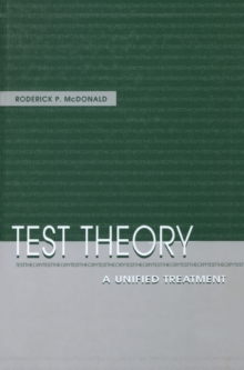 Test Theory : A Unified Treatment