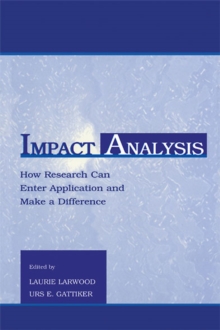 Impact Analysis : How Research Can Enter Application and Make A Difference