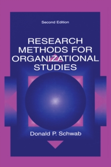 Research Methods for Organizational Studies