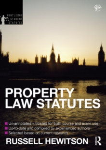 Property Law Statutes 2012-2013