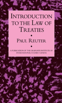 Introduction To The Law Of Treaties