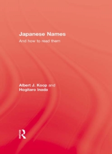 Japanese Names and How To Read Them