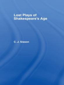 Lost Plays of Shakespeare S a Cb : Lost Plays Shakespeare