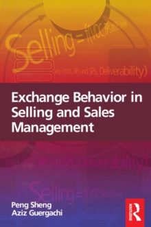 Exchange Behavior in Selling and Sales Management