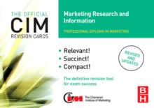 CIM Revision Cards Marketing Research and Information