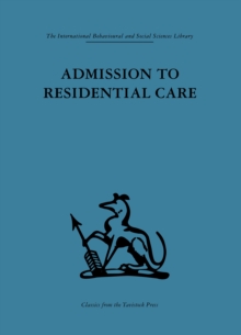 Admission to Residential Care