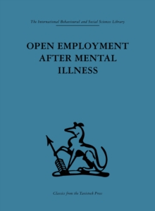 Open Employment after Mental Illness