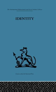 Identity : Mental health and value systems