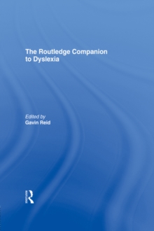 The Routledge Companion to Dyslexia